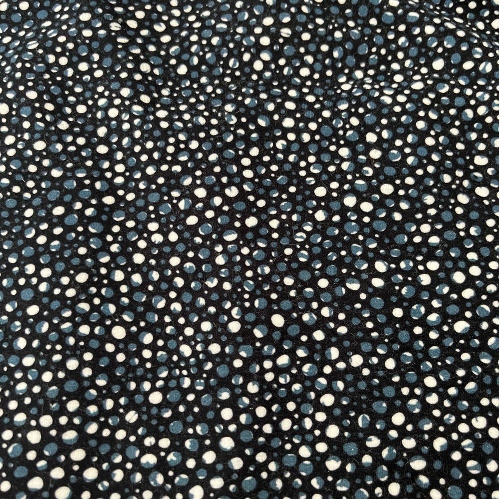 NWOT black, white & blue polka dot Workout Tank in Size L - Picture 4 of 4